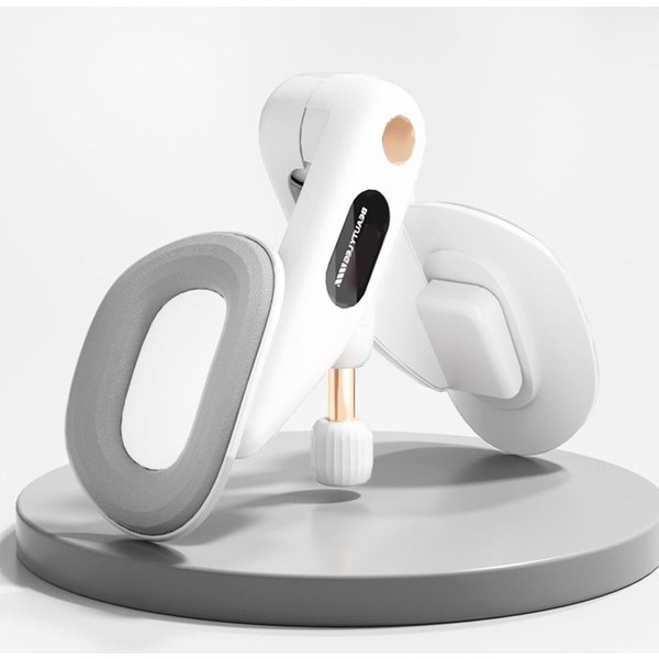 Entrenador De Muslos Y Suelo PéLvico Ajustable Resistencia Ejercicios De Kegel Dispositivo Para Mujeres Gimnasio En Casa Entrenador Muscular White-image