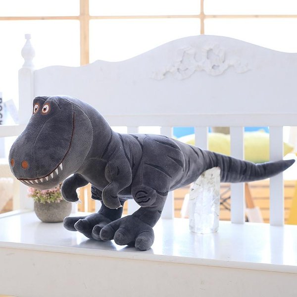 Nowe 40-100Cm Pluszowe Zabawki DinozauróW, KreskóWkowy Tyranozaur, SłOdkie Wypchane Lalki, Nadruki Dla Dzieci, Prezenty Urodzinowe Dla ChłOpcóW, Dekoracje Contains Tail 40Cm-image