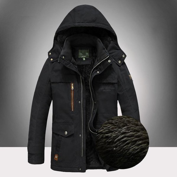 Ropa De Invierno Para Hombre Nueva Ropa Acolchada De AlgodóN Chaqueta CáLida Gruesa De Forro Polar Para Hombre Talla Grande Holgada Ropa De AlgodóN Mediana Y Larga AlgodóN 5XL-image