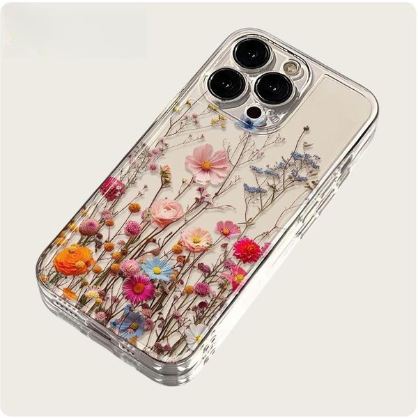 Uroczy Przezroczysty WzóR Kwiatowy Floralne Etui Na Telefon Dla Iphone 17 Air 16 15 13 12 11 Pro Max 14 Plus Przezroczyste Pokrowiec MięKki Funda Iphone 11 Pro Max Czysty-image
