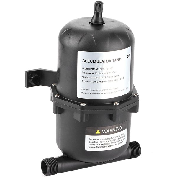 Tanque De PresióN Acumulador Control De Flujo Bomba De Agua 0.75 L 125PSI Impermeable Para Marino RV Barco Blanco-image