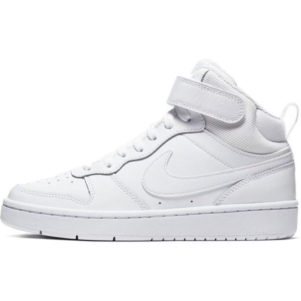 Zapatillas Nike Court Borough Mid 2 GS Triple White Para NiñOs CD7782-100 38-image