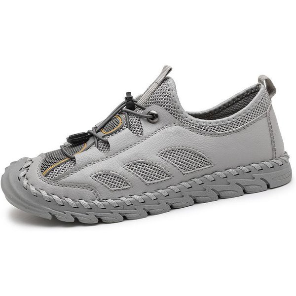 SandałY Letnie MęSkie Nowe Modne ZamknięTy Nosek Siatkowe Buty PlażOwe Siatkowe OddychająCe MięKka Podeszwa Buty Do Jazdy Lenistwo 44-image