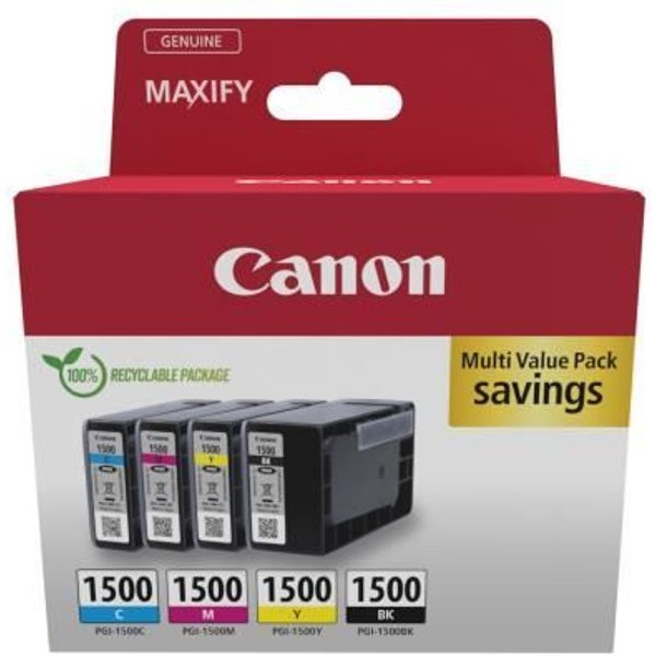 Cartuchos De Tinta Multipack - Canon - PGI-1500 Negro/Cian/Magenta/Amarillo-image