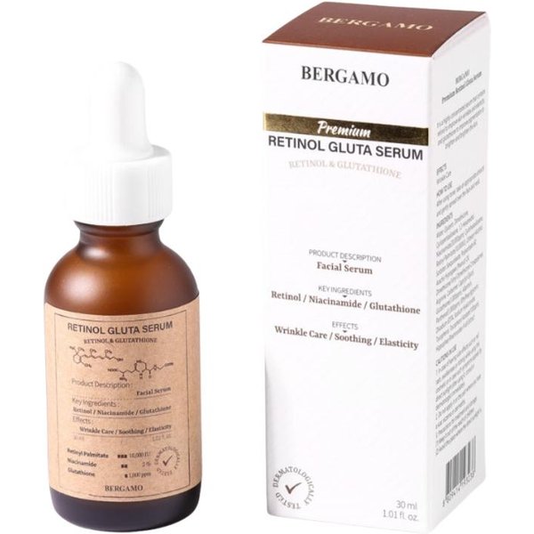 Bergamo Retinol Gluta Serum 30 Ml - Suero Coreano Con Retinol-image