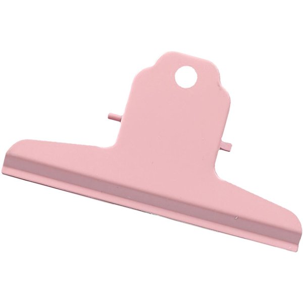 Clips De Papel Grandes De Toro Muelles Fuertes Sostienen Hasta 200 Hojas Colgables Clips De Bisagra De Metal Pinzas Para Archivo Color Rosa-image