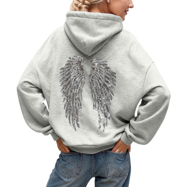 Damska Codzienna Bluza Z OkrąGłYm Dekoltem I DłUgim RęKawem, Bluza W Jednolitym Kolorze Xxxl-image