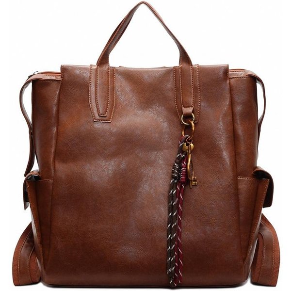 Mochila Retro Para Mujer, Bolso Escolar Casual Y VersáTil De Gran Capacidad Para El DíA A DíA, Tendencia Callejera Y Mochila De Viaje De Gama Alta-image