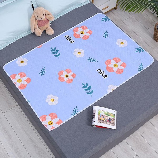 ColchóN Lavable Impermeable, Esterilla De Orina Para BebéS PequeñOs, Protector De Cama De Dibujos Animados, PañAl, Almohadilla De Orina, Transpirable-image