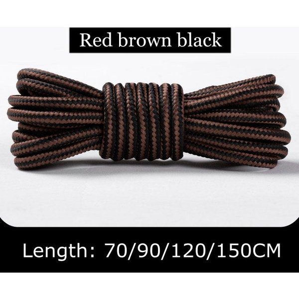 1 Para OkrąGłYch SznuróWek Do Trampek, SznurowadłA Do ButóW, Paski, Dwukolorowe, Do ButóW Sportowych, SznurowadłA BawełNiane, 18 KoloróW 150Cm Black-image