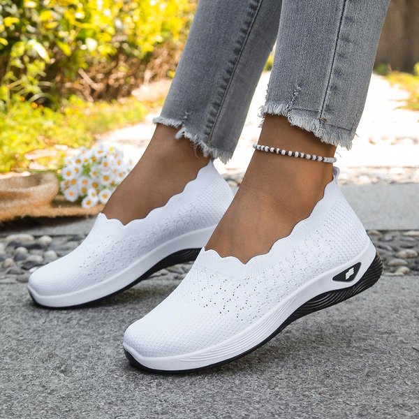 OddychająCe Siateczkowe Buty Codzienne DużE Rozmiary Damskie Buty Sportowe Wygodne Wsuwane 39 Gray-image