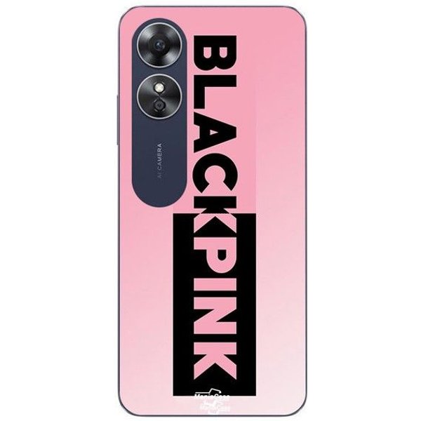 Coque Oppo A17 Blackpink Logo Rose Et Noir Maniacase Negro-image