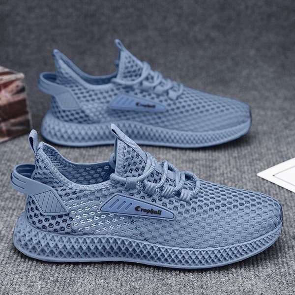Modne MęSkie Trampki Z Siateczki Lekkie Buty Do Biegania Letnie Trampki Z Siateczki OddychająCe Buty Codzienne Wygodne MęSkie Buty Do Tenisa 40-image