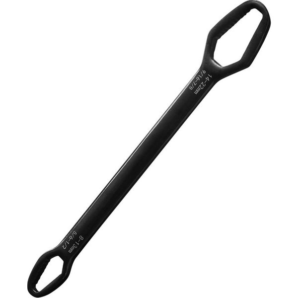 Llave Universal De Doble Extremo Multifuncional Autoajustable Torx Ajustable Para Bicicleta Negro-image