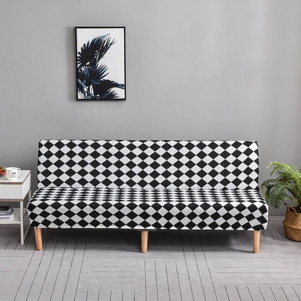 Funda EláStica Para FutóN, Funda Para Sofá Sin Brazos, Funda Para Sofá Cama, Funda Para Sofá, Funda Protectora Para Muebles Con Base EláStica, 1 Unidad S 120-150Cm-image