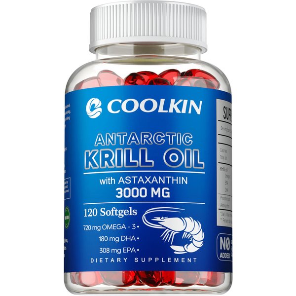 Suplemento De Aceite De Krill AntáRtico - 3000 Mg Por PorcióN, Alta AbsorcióN De Epa, Dha, Astaxantina Y FosfolíPidos - Sin Regusto A Pescado Como El Aceite De Pescado 120-image