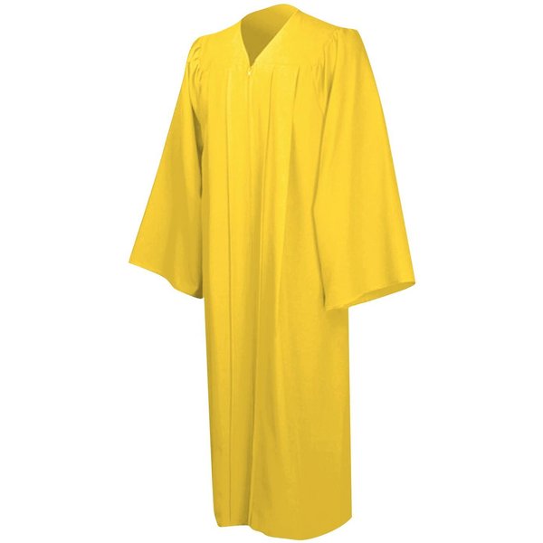TúNicas De Coro Unisex Para La Iglesia, Oficiante De Bautismo, Traje De ConfirmacióN, Toga De GraduacióN, Toga De Pastor Y Jueces M Amarillo-image