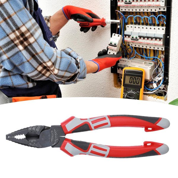 Alicates EléCtricos Multifuncionales Para Electricista Pelacables Cortacables Herramienta Manual De Corte-image