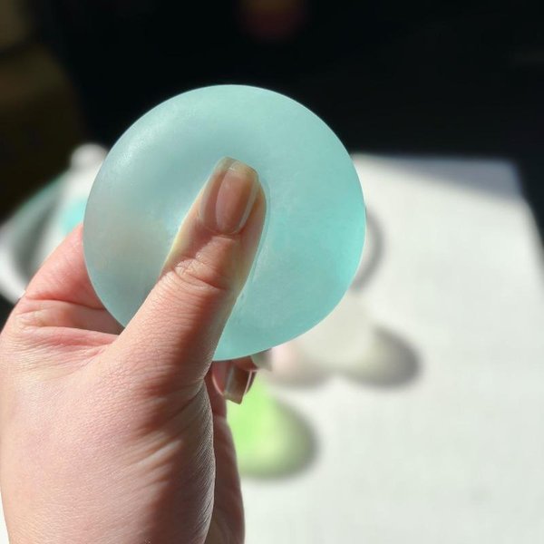MięKka Niebieska Kulka Z Olejem Kokosowym Maltodekstryna Zabawka Fidget MięKka RóżOwa Hi Sensoryczna Zabawka Do ŚCiskania Powolnie PowracająCa Zabawka Anty-Stresowa Prezent Na BożE Narodzenie Blue-image
