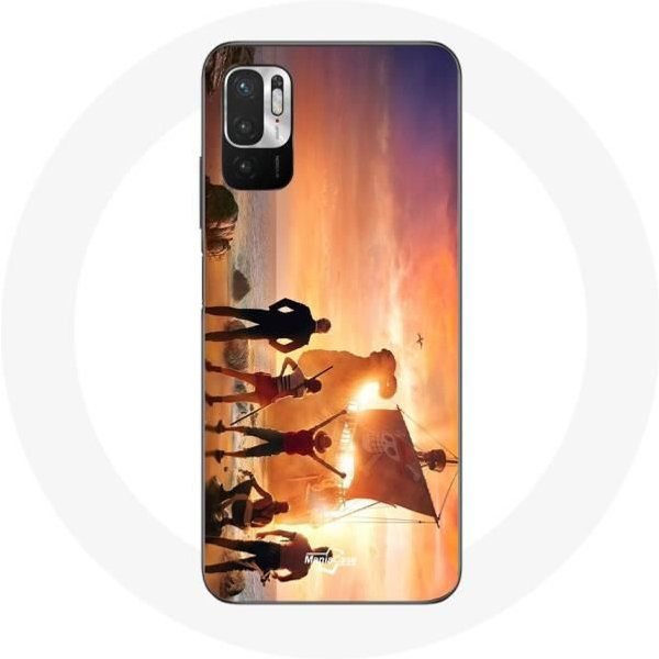 Funda - One Piece - Xiaomi Redmi Note 10 5G - Flexible - Blanca - Mixta-image
