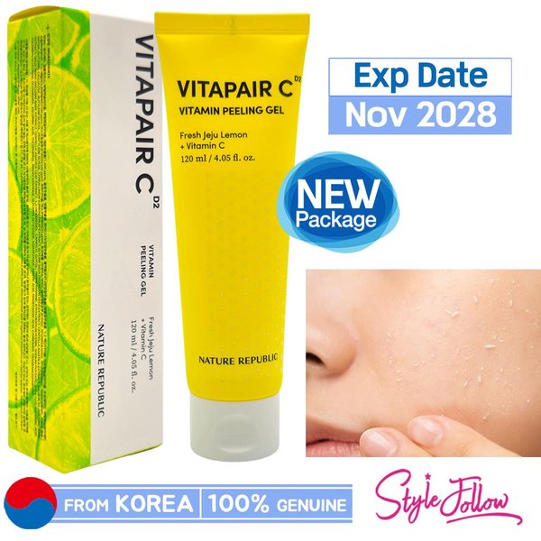 Nature Republic Vitapair C Peeling Do Twarzy Z Witaminą C 120Ml 1Pc + Sample Gifts Yellow-image