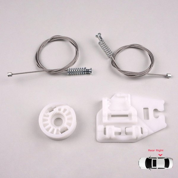 BWR504 Kit De ReparacióN De Elevalunas Trasero Derecho Para BMW Serie 3 E46 1998-2005 4/5 Puertas 51358212100-image