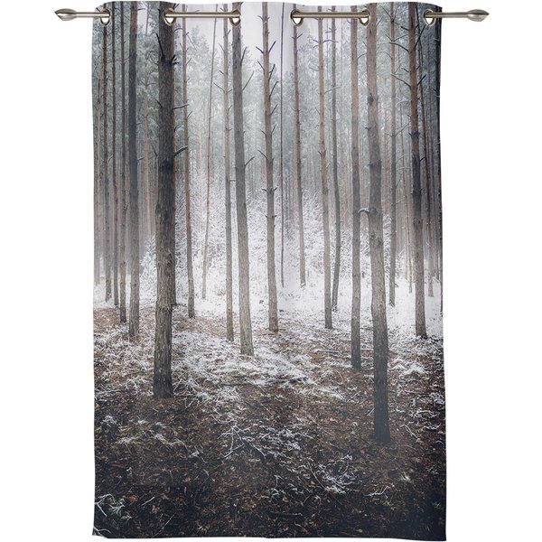 Cortinas De Ventana De Pintura China Tradicional Para Sala De Estar Dormitorio Lujo Moderno Cortinas De Cocina Cortinas De Tela 135W X 60H(Cm) X1 Gray-image