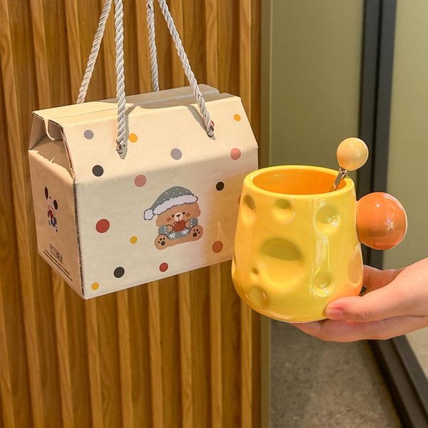 Ser Ser Kubek Na Wodę Do Domu Uroczy Wysoka Wartość Ceramiczny Kubek Para Biuro Kubek Do Kawy Prezent Urodzinowy 401-500Ml-image