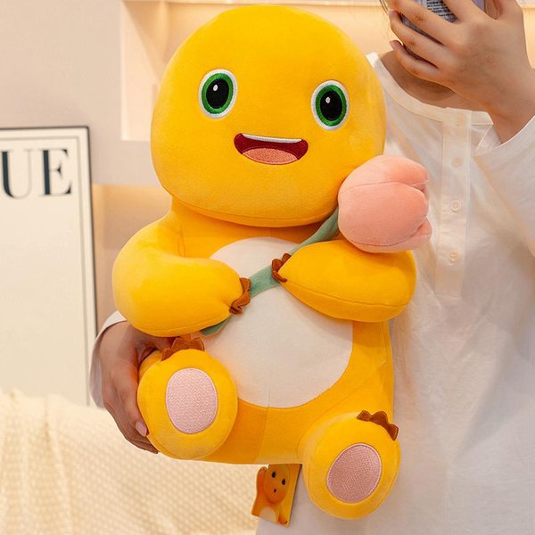 Juguete De Peluche De Dinosaurio Kawaii MuñEco Dino Suave Dibujos Animados DragóN De Leche Almohada Animal De Peluche Lindo Peluche NiñOs Amigos Regalo De CumpleañOs 45Cm-image