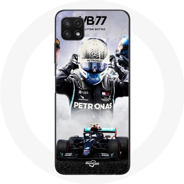 Funda Para Samsung Galaxy A22 5G FóRmula 1 Valtteri Bottas Piloto De Carreras F1 Negra-image