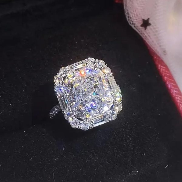 Anillos Femeninos De Moda Huitan Con Circonita CúBica GeoméTrica JoyeríA De Boda De Color Accesorios Para El Dedo Femenino Anillo 9-image