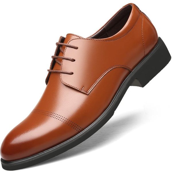 Zapatos Para Aumentar La Altura Hombre Zapatos Elevadores MáS Altos 6Cm Plantilla Invisible Para Uso Diario Hombre Aumentar Altura Zapatos De Boda Hombre 42 Beige-image