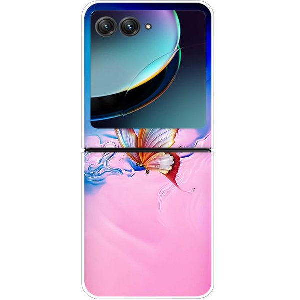 Etui Dla Motorola Razr 40 Ultra Przezroczyste Twarde SkłAdane Luksusowy WzóR Dla Motorola Moto Razr 40 Ultra Przezroczyste Etui Razr40 Ultra For Razr 40 Ultra-image