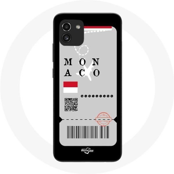 Funda Samsung Galaxy A03 Billete De AvióN De MóNaco-image