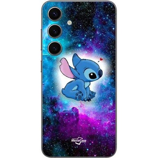 Etui Na Telefon - Maniacase - Samsung Galaxy S25 Plus - Silikon TPU - MięKkie - Kolorowy Stitch Ohana Czarny-image