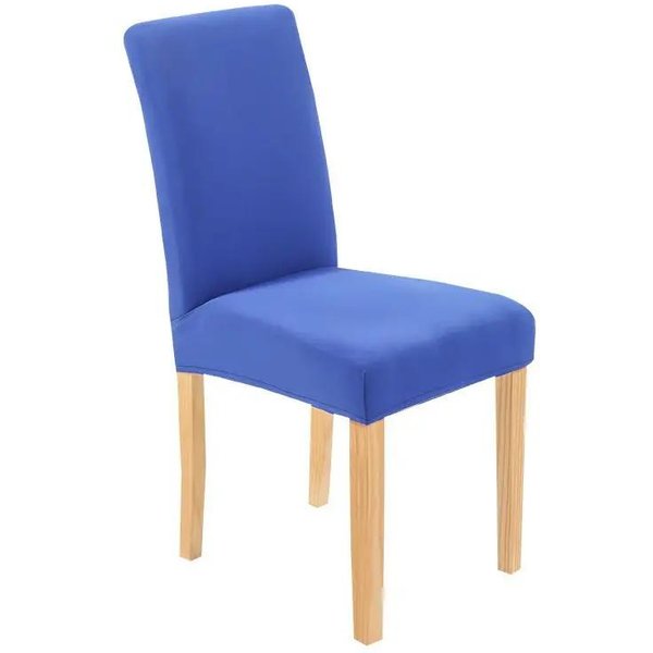 Funda EláStica De Spandex Para Silla De Comedor Funda Estampada Para Silla Fundas EláSticas Para Silla De Cocina Boda El Banquete 1PC 1Pcs Blue-image
