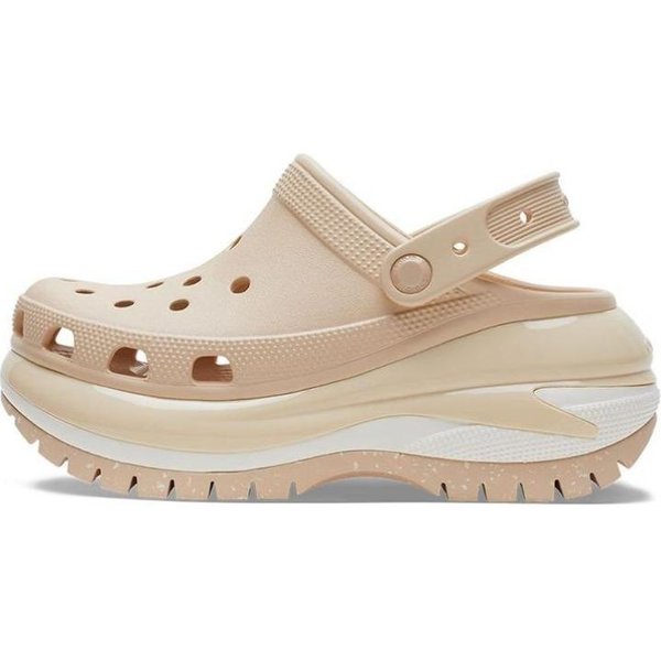 Crocs EVA Classic Mega Crush Plataforma Exterior Transpirables Zuecos 6.1Cm Mujer CáLido Caqui 207988-2DS 37-38-image
