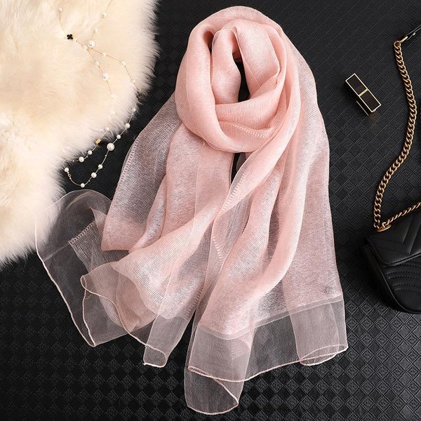 Bufanda De Seda Para Mujer Foulard SóLido Femenino Pashmina Chal Y Chal Grande Toalla De Playa PañUelo Hijab MusulmáN Gray-image