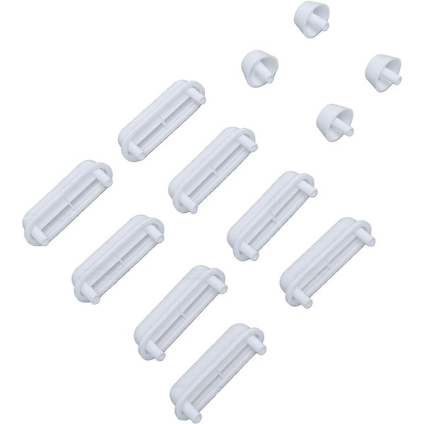 Paquete De 8 Amortiguadores Para Asiento De Inodoro Almohadillas Cuadradas Redondas Silicona AmortiguacióN AbsorcióN De Impactos CaíDa Silenciosa Amortiguadores Para Asiento De Inodoro-image