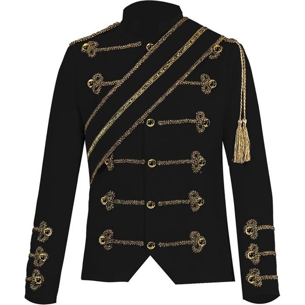 Michael Jackson MJ PłAszcz Taniec PłAtki Garnitur Kurtka Sceniczny Piosenkarz BiałY Czarny PłAszcz Kostium Cosplay Halloween Mundur StróJ 2XL Gray-image