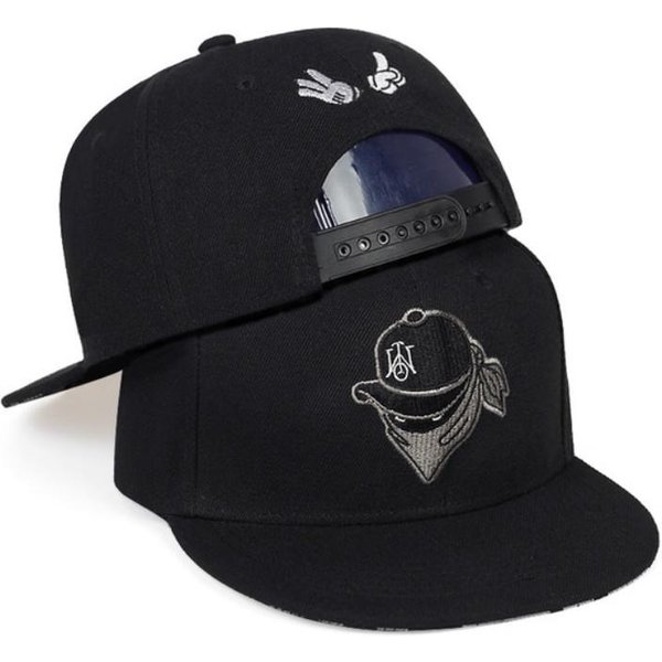 Letnia Czapka Baseballowa Unisex Fashion Hip Hop Snapback Hat Sportowa Czapka Golfowa Czapki Black-image