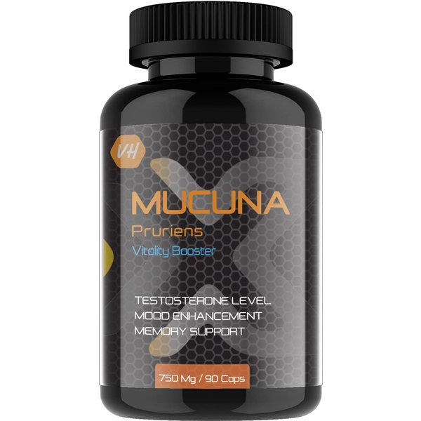 CáPsulas De Mucuna Pruriens 750 Mg | Estandarizado 50% L-DOPA | Apoyo Para El Estado De ÁNimo, EnergíA Y EstréS | Suplemento Para La Dopamina Y El Equilibrio Emocional | 90 CáPsulas Vegetales-image
