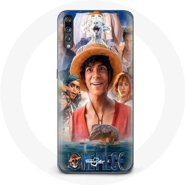 Funda Para Huawei P20 - Maniacase - One Piece Luffy - Flexible - Blanco - Mixto-image