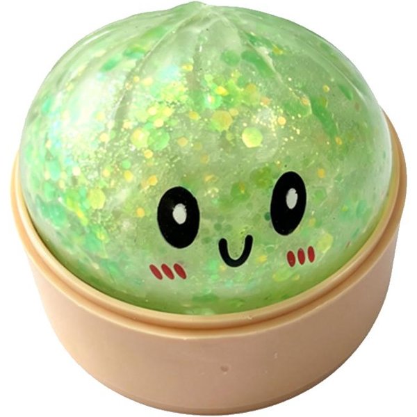 Mini Squishy PierożEk Sensoryczna Zabawka Fidget Realistyczny Kolorowy Brokatowy BułEczka Na Parze PiłEczka OdstresowująCa MałA ŚCiskana Ulga W Stresie-image