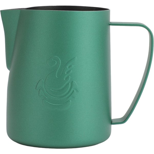 Dzbanek Do Spieniania Mleka 480Ml Stal Nierdzewna 304 ŁAbęDź FiliżAnka Do Kawy I śMietanki Latte Art Dzbanek Do Spieniania Matte Green-image