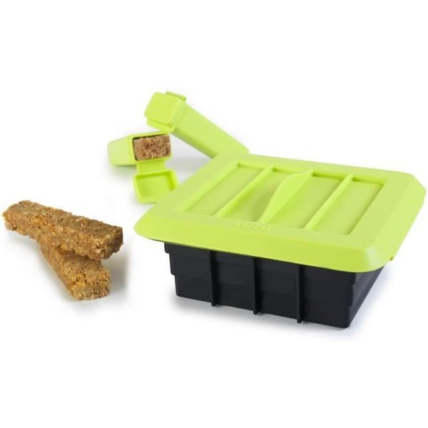 Ibili 747001 Kit Para 12 Barras EnergéTicas Artesanales Silicona Negro/Verde 15 X 7 X 7 Cm 6 Piezas-image