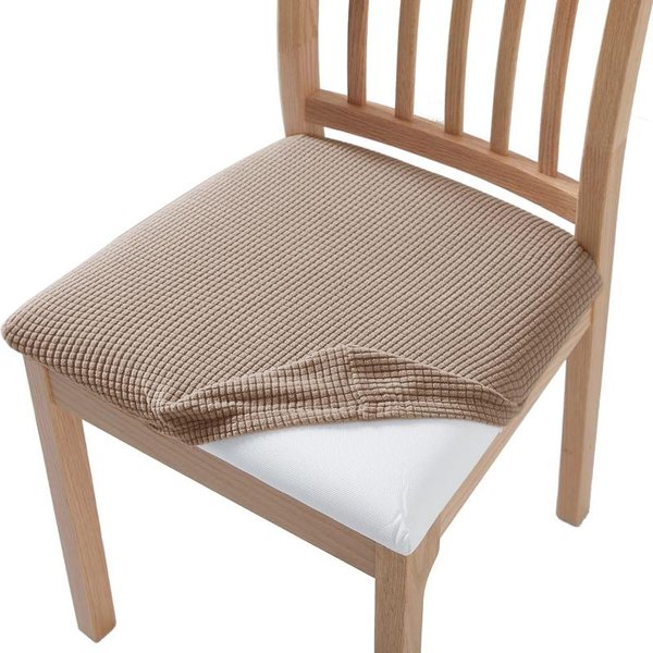 Fundas EláSticas Jacquard Para Asiento De Silla Silla ExtraíBle Lavable Tapizada Protector De Asiento De Silla De Comedor CojíN Fundas-image