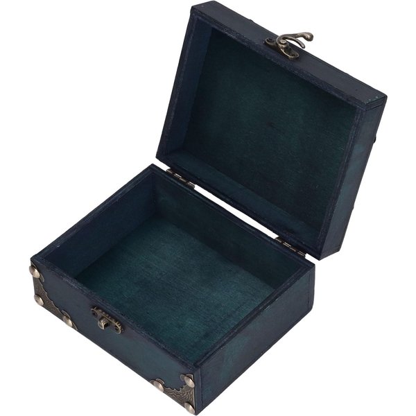 PudełKo Do Przechowywania BiżUterii W Stylu Vintage, Wielofunkcyjne, Klasyczne, Drewniane Etui Do Przechowywania BiżUterii Na Ozdoby Black-image
