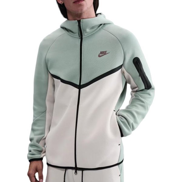 Chaqueta Con Cremallera Completa Nike Tech Fleece Windrunner Para Hombre S Gray-image