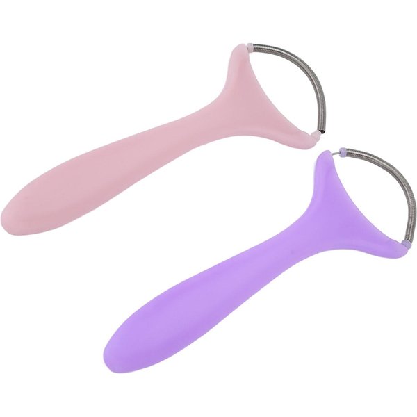 2 Piezas De DepilacióN Facial Con Resorte Para Mujer, Depiladora Facial PortáTil Con Rosca Para Labio Superior, MentóN Y Mejillas-image